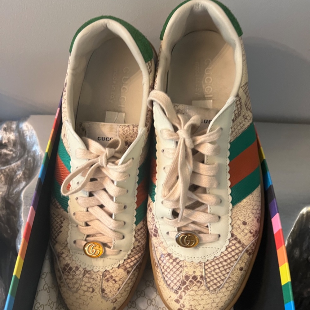 Supreme Python & Web Stripe Sneakers - image 5